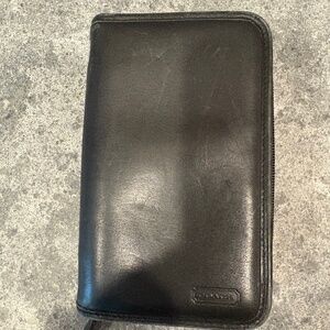 Coach Black Vintage organizer case